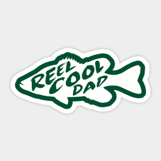 Reel Cool Dad Fun Father Fish Gift Sticker